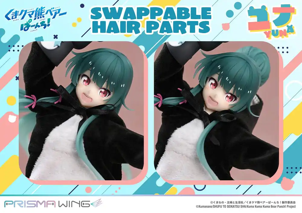 Kuma Kuma Kuma Bear Punch! Prisma Wing PVC Socha 1/7 Yuna Deluxe verze 28 cm fotografii produktu