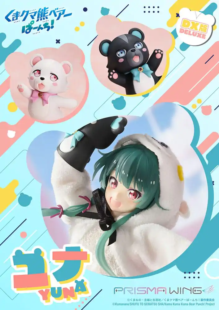 Kuma Kuma Kuma Bear Punch! Prisma Wing PVC Socha 1/7 Yuna Deluxe verze 28 cm fotografii produktu