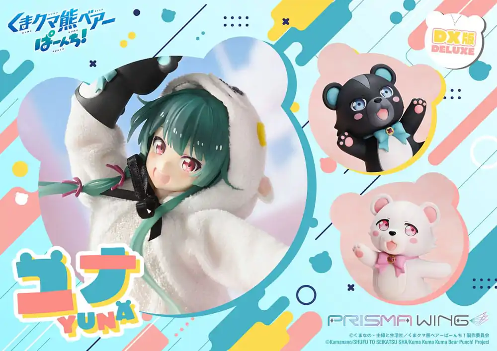 Kuma Kuma Kuma Bear Punch! Prisma Wing PVC Socha 1/7 Yuna Deluxe verze 28 cm fotografii produktu