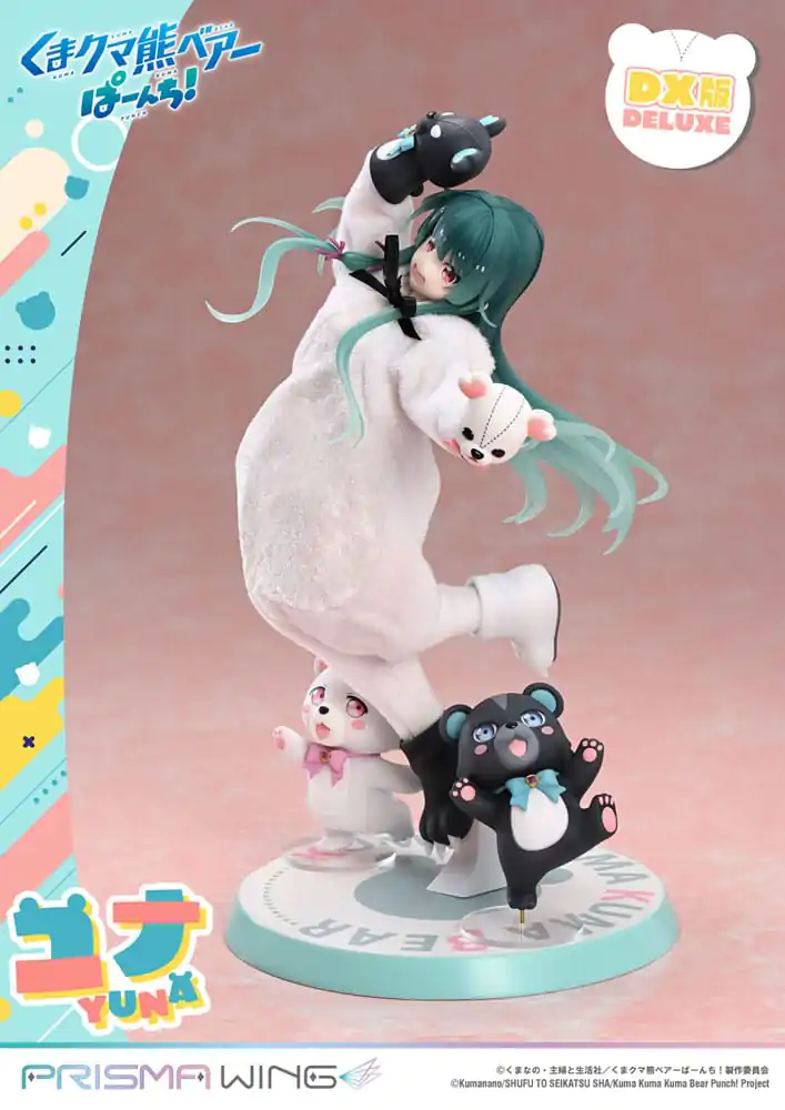 Kuma Kuma Kuma Bear Punch! Prisma Wing PVC Socha 1/7 Yuna Deluxe verze 28 cm fotografii produktu