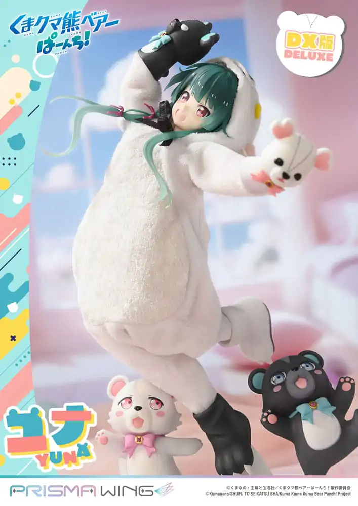 Kuma Kuma Kuma Bear Punch! Prisma Wing PVC Socha 1/7 Yuna Deluxe verze 28 cm fotografii produktu