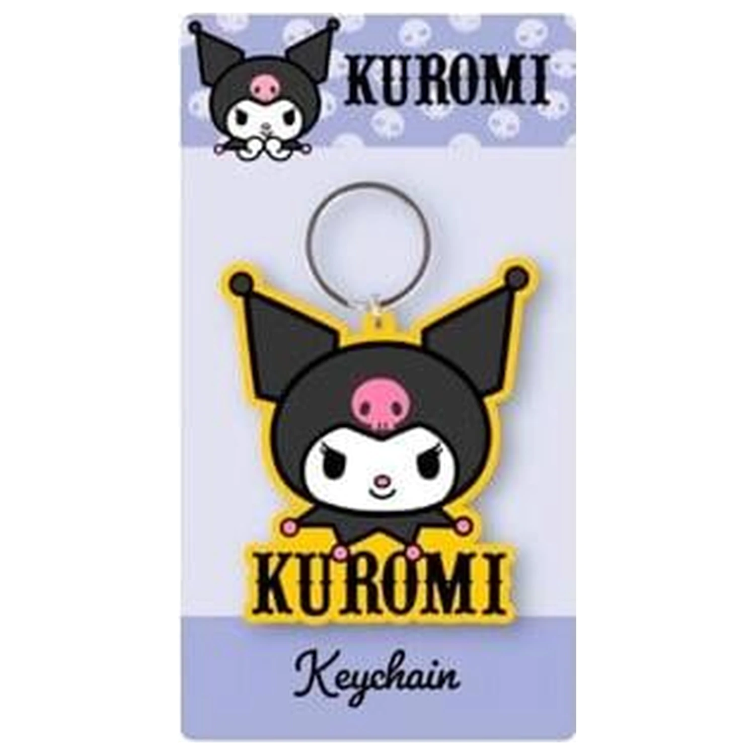 KUROMI Žlutý Gumový Keychain fotografii produktu