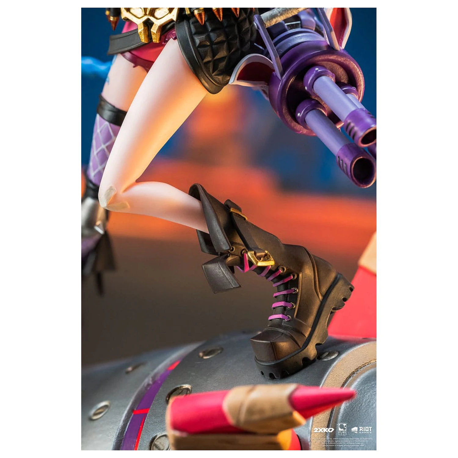 League of Legends Socha 1/10 2XKO Jinx & Warwick Dioráma 37 cm fotografii produktu