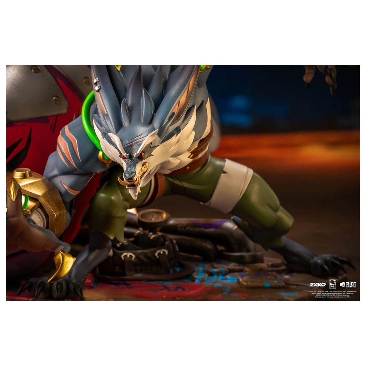 League of Legends Socha 1/10 2XKO Jinx & Warwick Dioráma 37 cm fotografii produktu