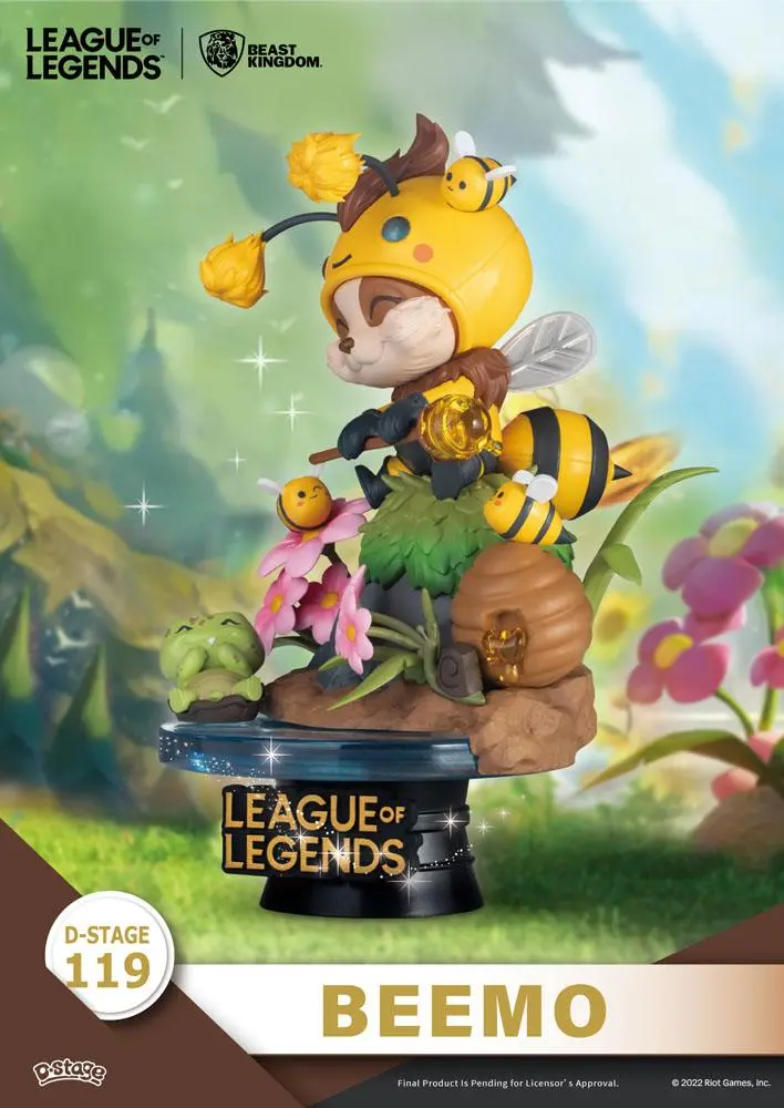 League of Legends D-Stage PVC Diorama Set Beemo & BZZZiggs 15 cm fotografii produktu