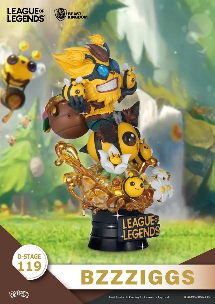 League of Legends D-Stage PVC Diorama Set Beemo & BZZZiggs 15 cm fotografii produktu