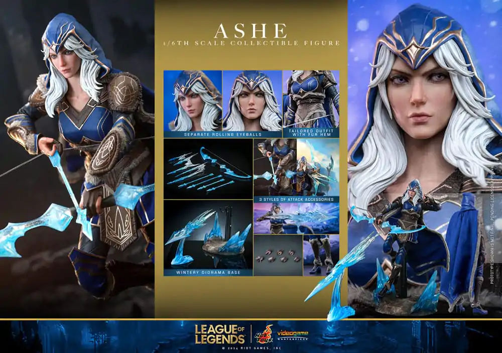 League of Legends Video Game Masterpiece akční figurka 1/6 Ashe 28 cm fotografii produktu