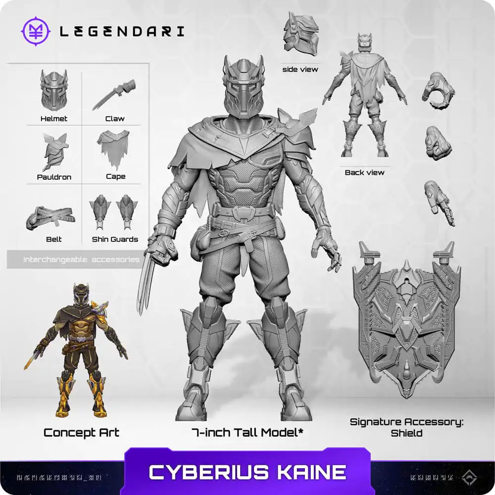 Legendární akční figurka 1/10 Cyberius Kaine 18 cm fotografii produktu