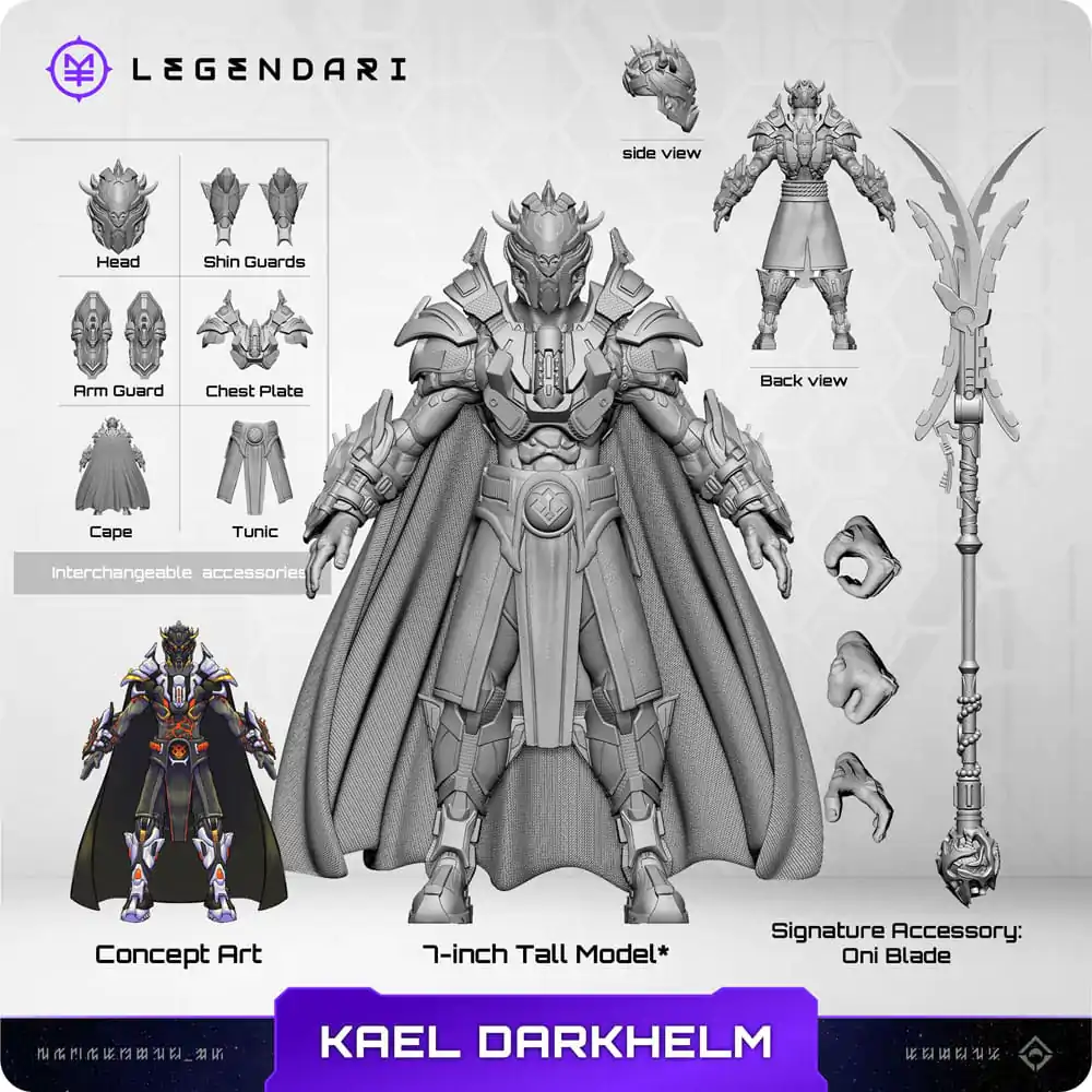 Legendární akční figurka 1/10 Kael Darkhelm 18 cm fotografii produktu