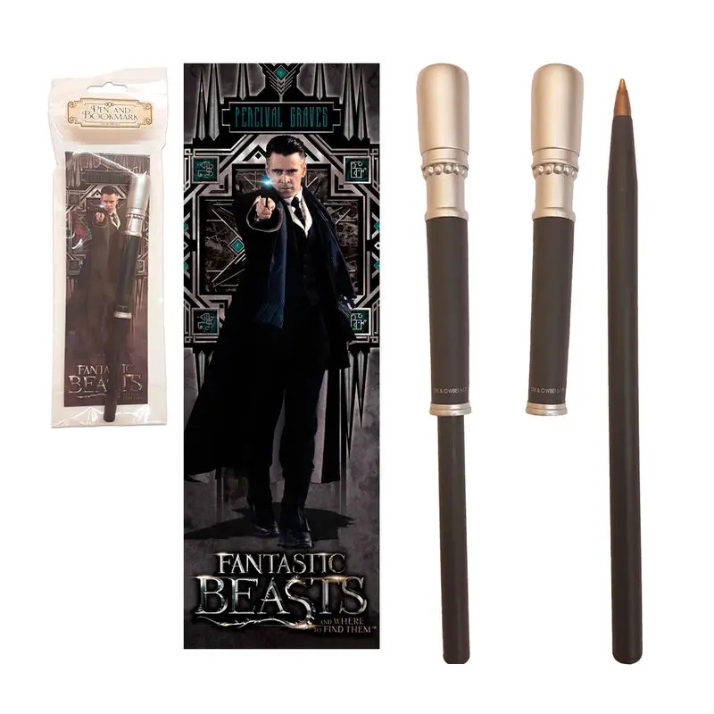 Fantastic Beasts Percival Graves wand pen a záložka fotografii produktu