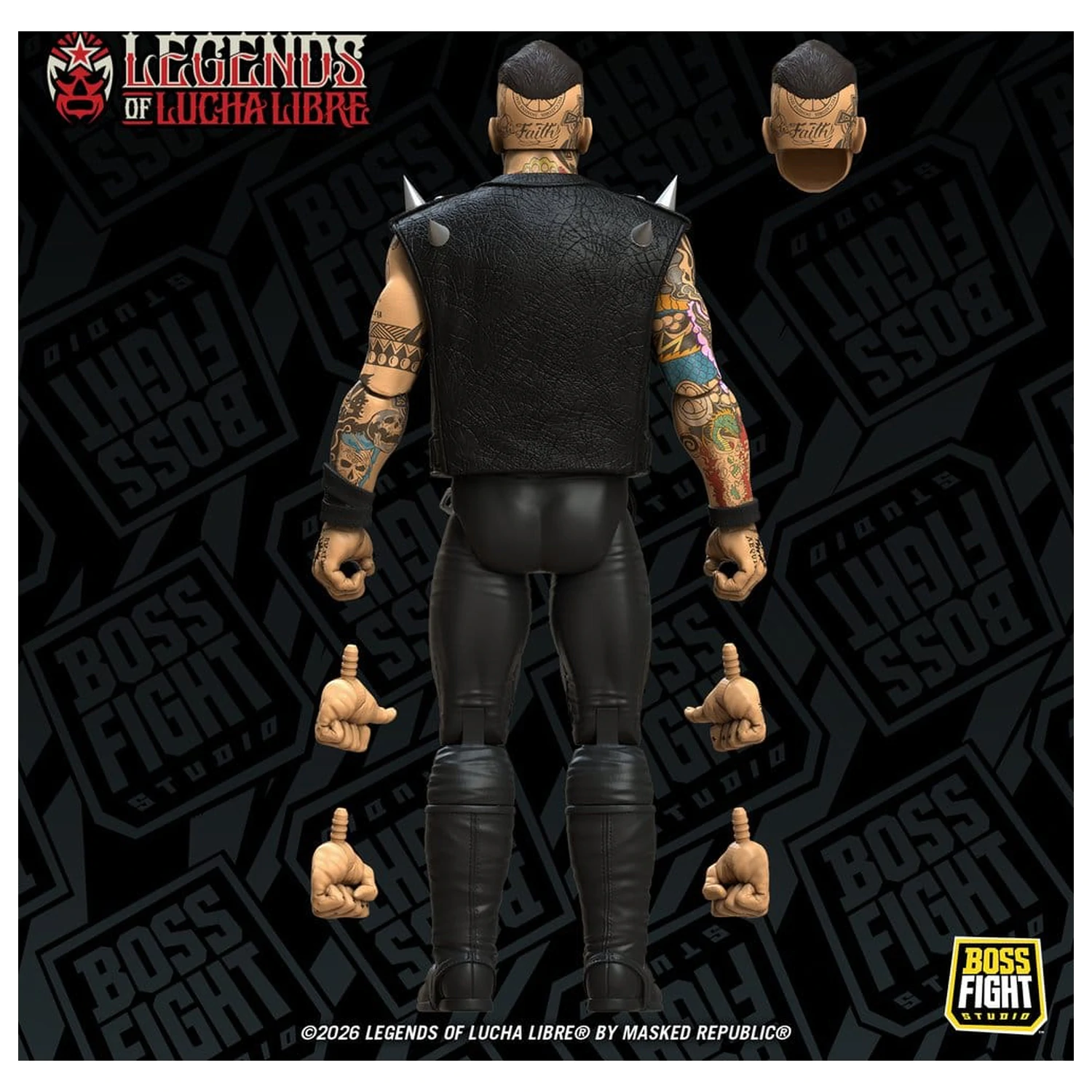 Akční figurka Legends of Lucha Libre Fanaticos Vampiro Coffin Box Resurrected 15 cm fotografii produktu
