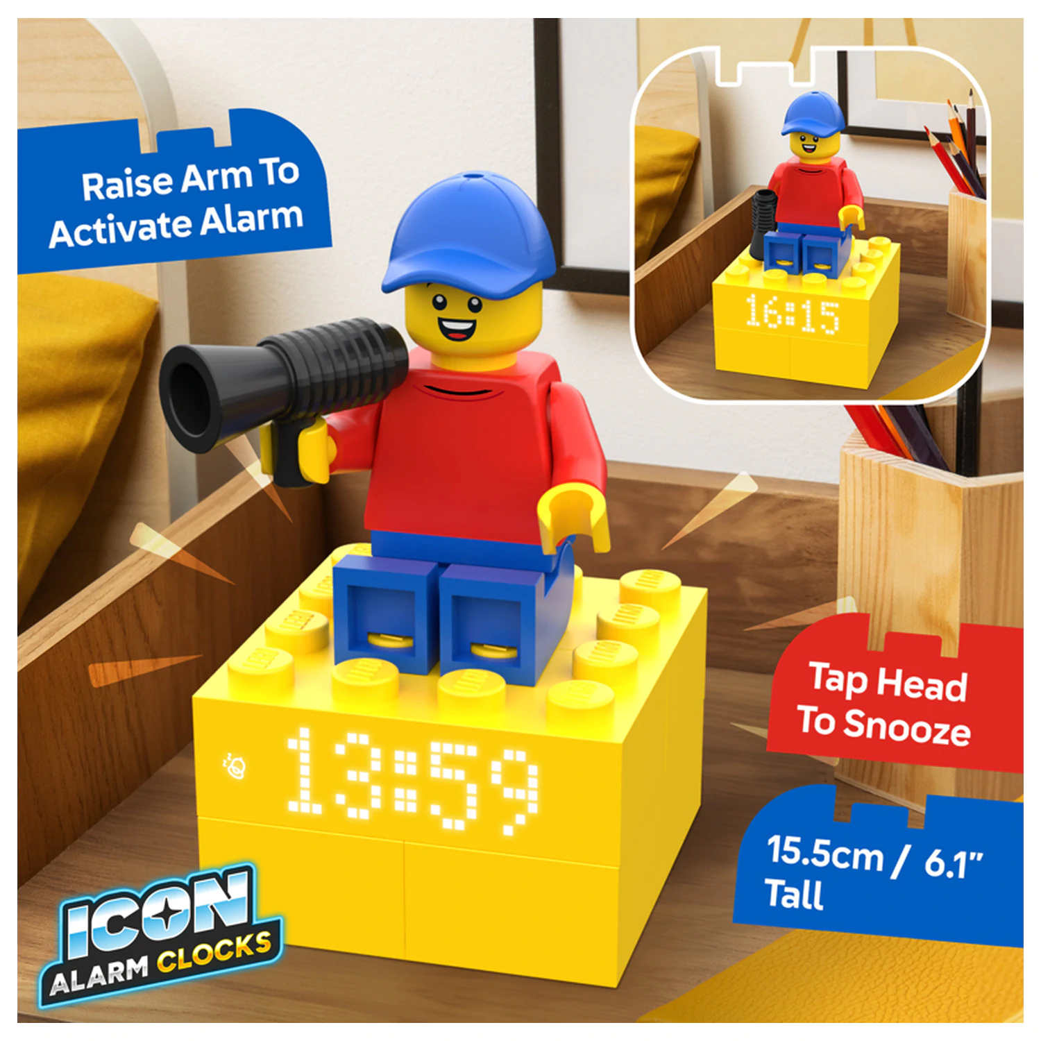 LEGO Budík 15 cm fotografii produktu