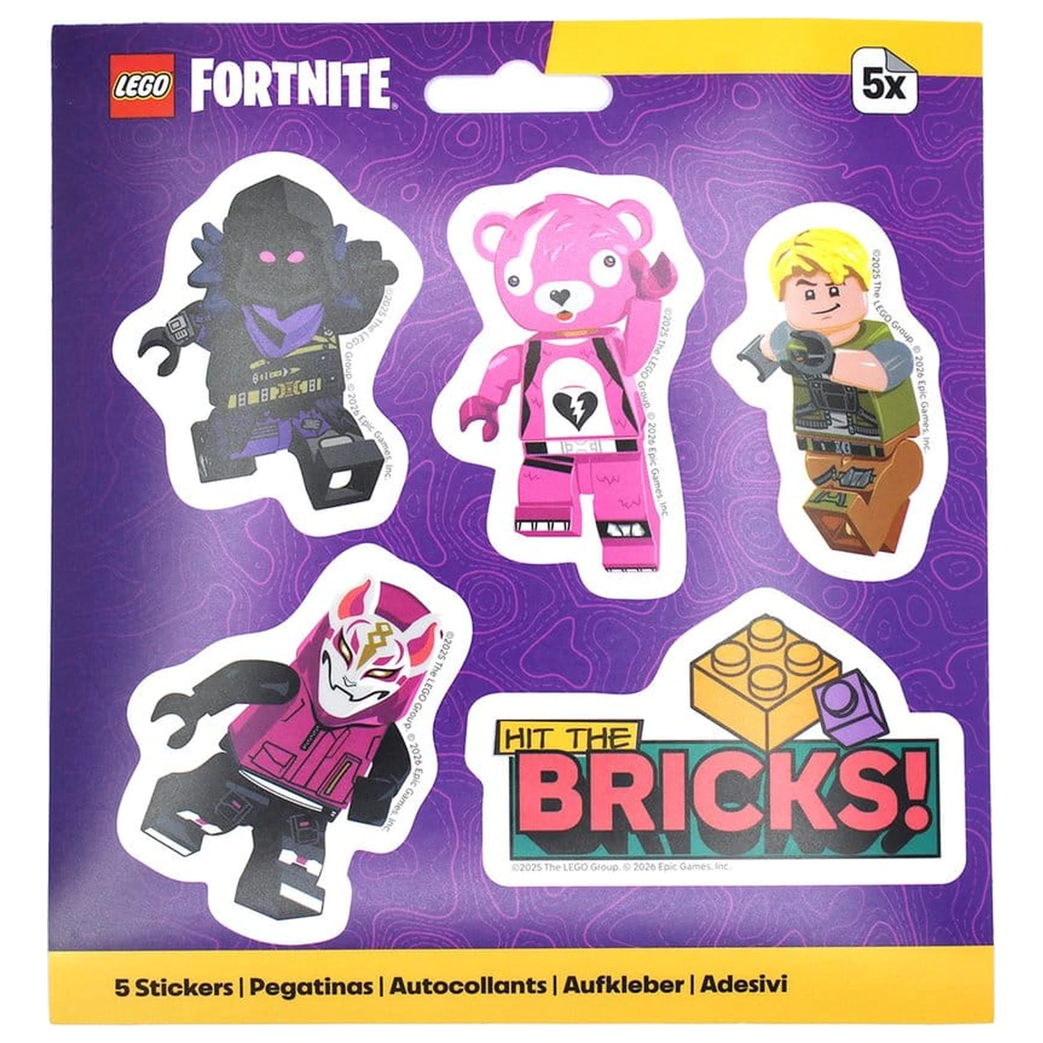 Lego Fortnite Sada samolepek Hit The Bricks fotografii produktu