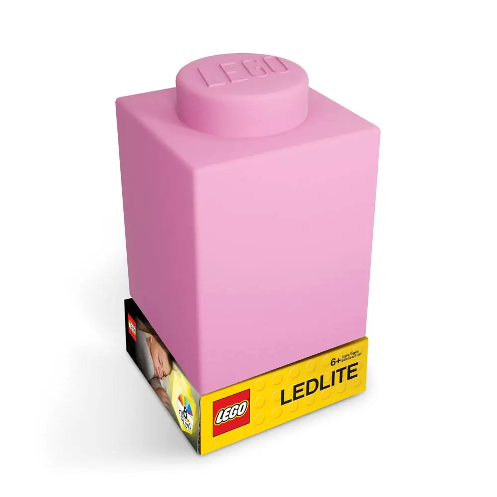 LEGO Noční světlo LEGO kostka Růžová fotografii produktu