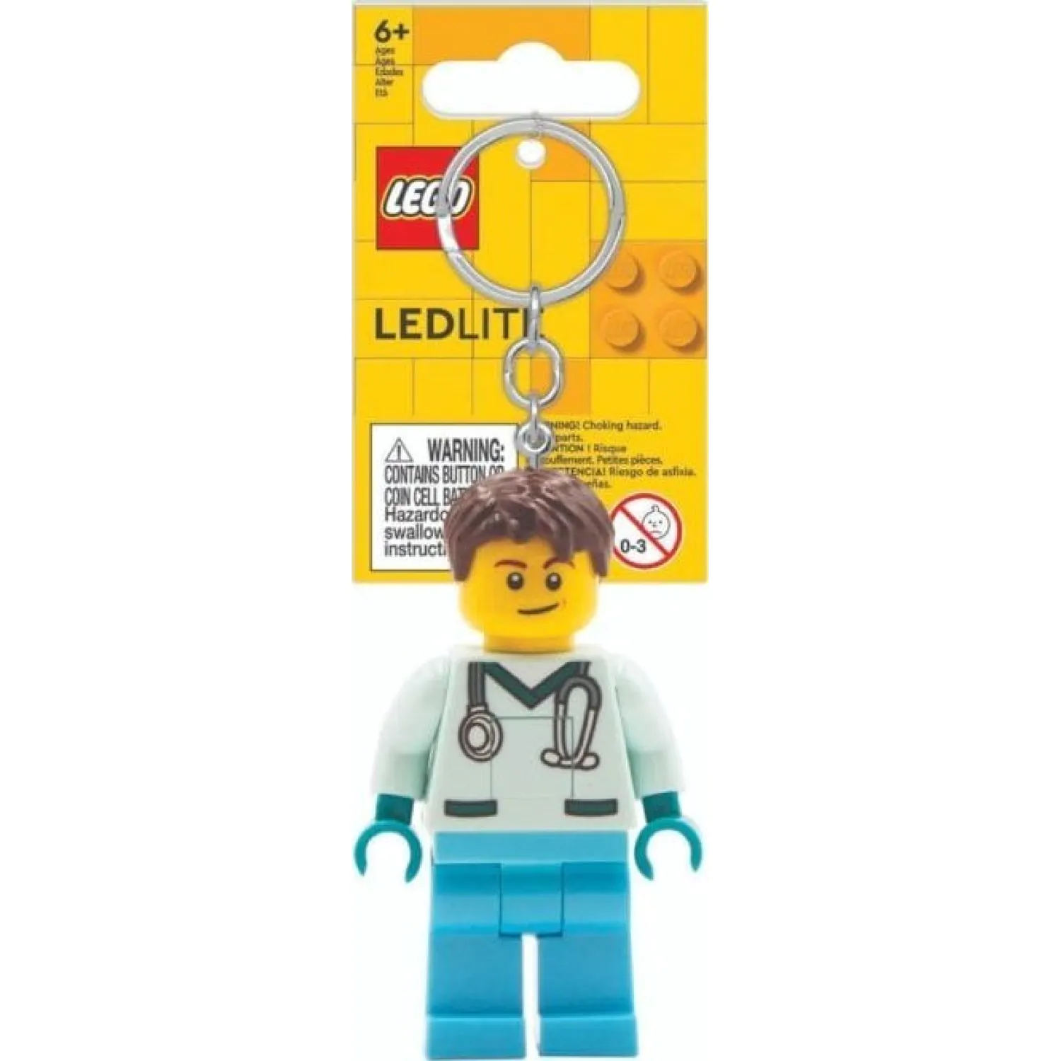 LEGO Minifigurky Svítící Klíčenka Doktor 8 cm fotografii produktu
