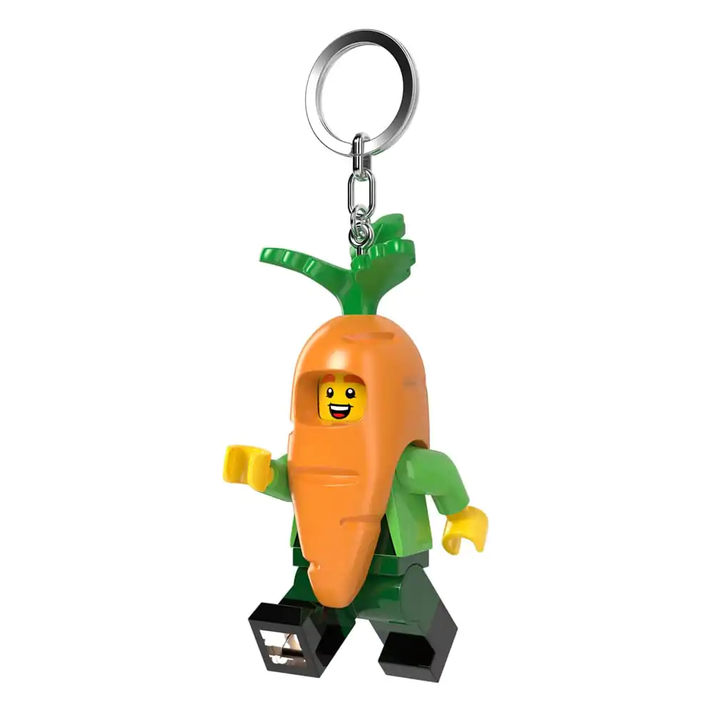 LEGO Minifigurky Svítící klíčenka Mrkvový maskot 8 cm fotografii produktu
