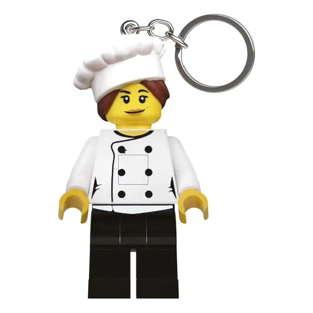 LEGO Minifigurky Svítící klíčenka Šéfkuchař Gourmet 8 cm fotografii produktu