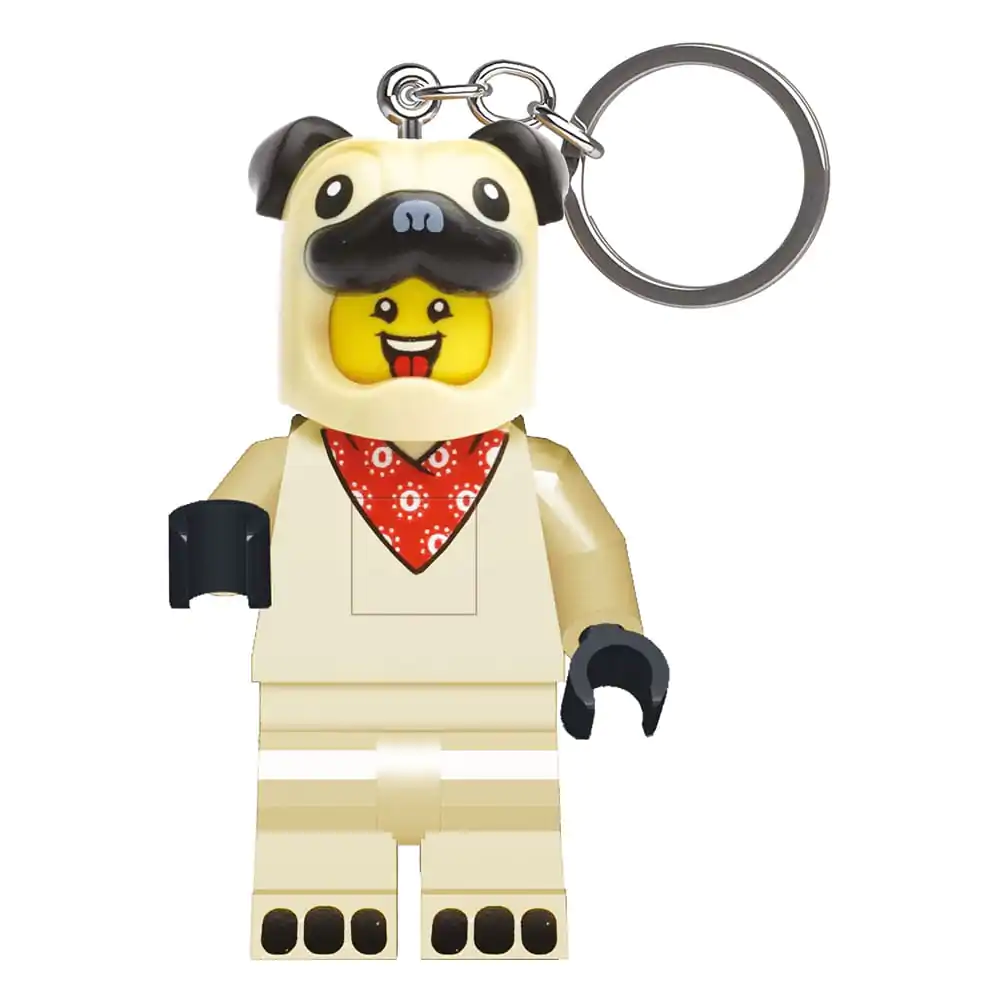 LEGO Minifigurky Svítící Klíčenka Mops 8 cm fotografii produktu