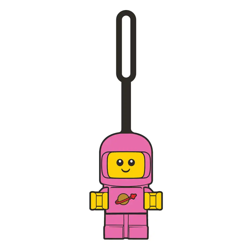 LEGO Minifigurky Jmenovka na zavazadlo Spacebaby Růžová 10 cm fotografii produktu