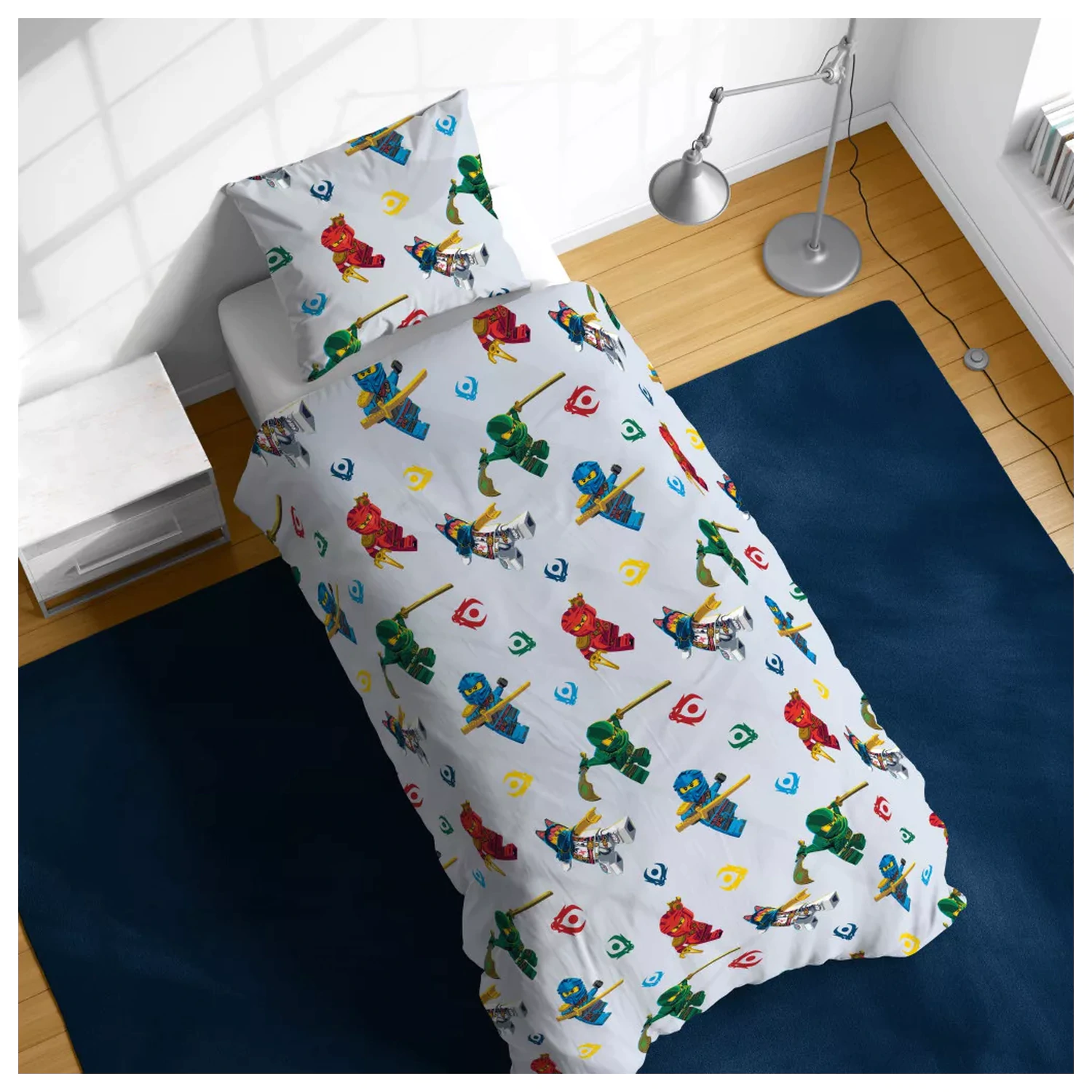 Lego Ninjago Warriors dětské, předškolní povlečení na přikrývku fotografii produktu