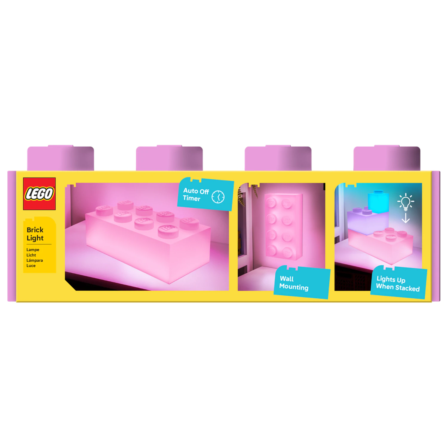 LEGO Růžová cihla 4x2 cihla Světlá 31x15 cm fotografii produktu