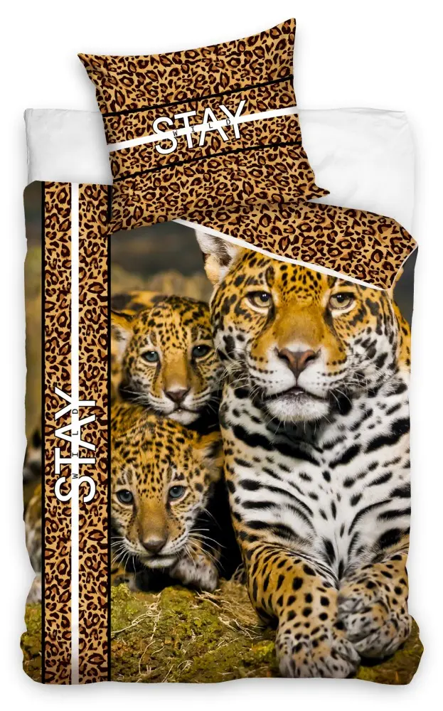 Leopard povlečení na přikrývku 140×200 cm, 70×90 cm fotografii produktu