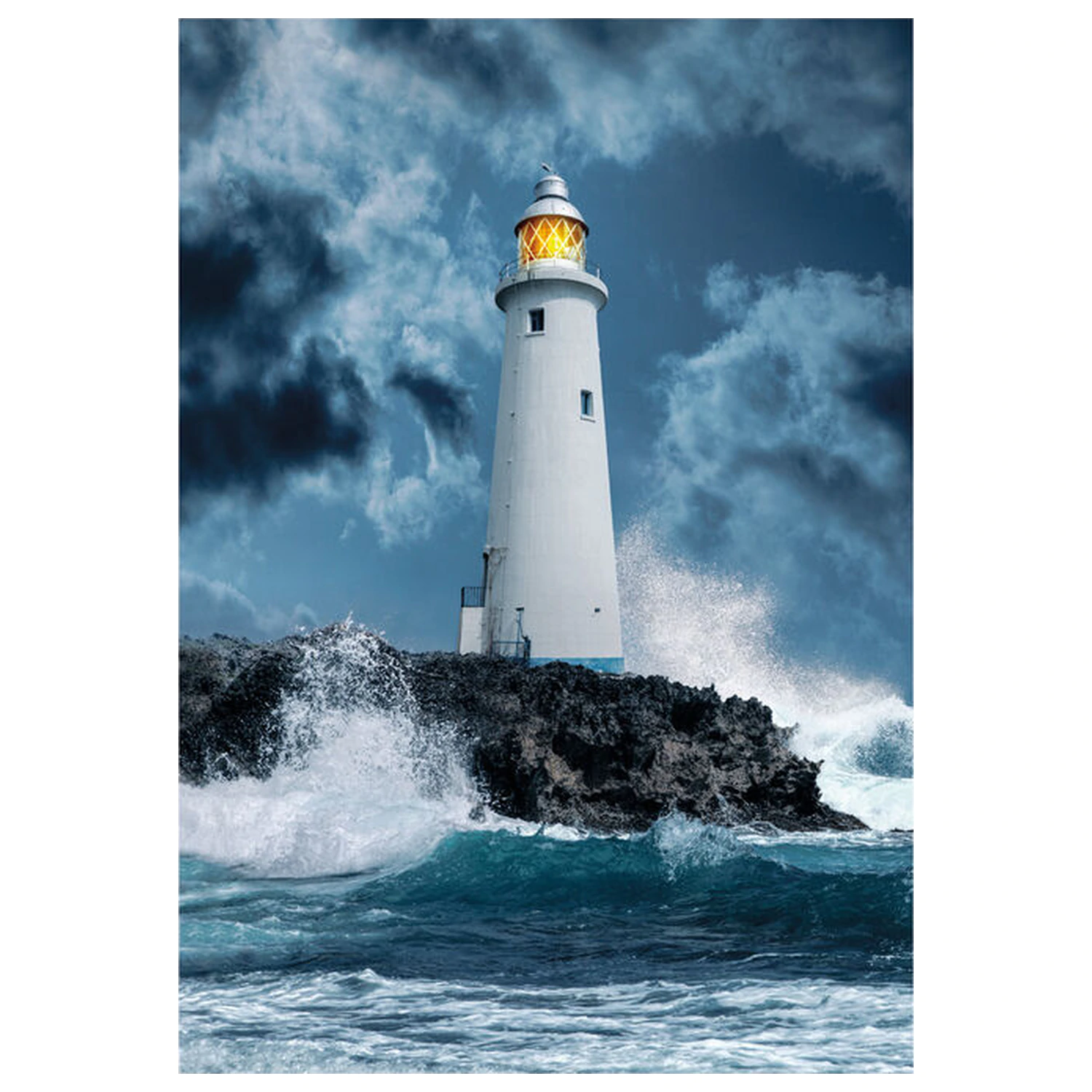 Lighthouse in the Storm puzzle 1000 kusů fotografii produktu