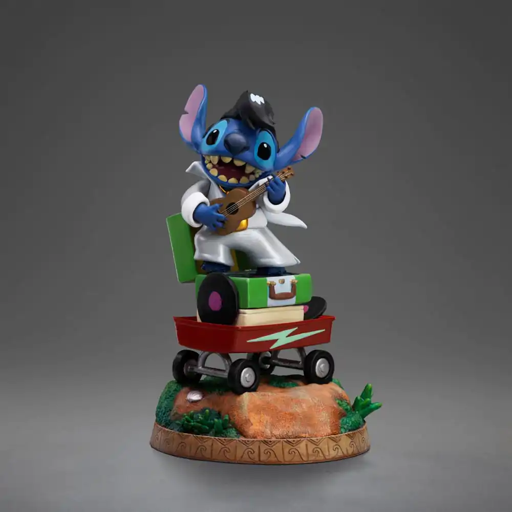 Lilo & Stitch Art Scale Statue 1/10 Stitch King of Rock 17 cm Soška fotografii produktu