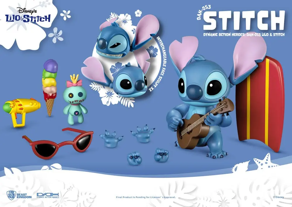 Lilo & Stitch Dynamic 8ction Heroes Akční figurka 1/9 Stitch 18 cm fotografii produktu