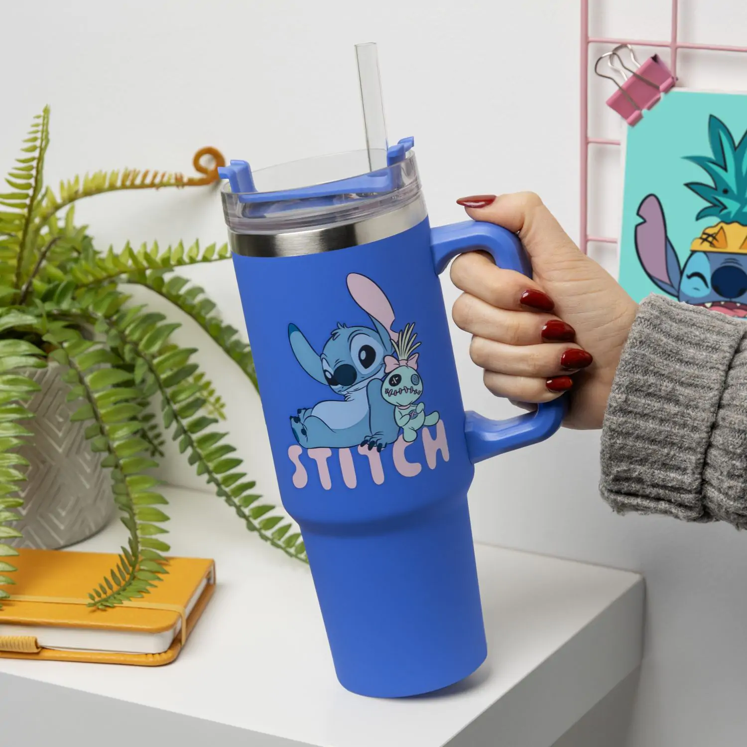 Lilo & Stitch Multiway cestovní hrnek Stitch Blue fotografii produktu