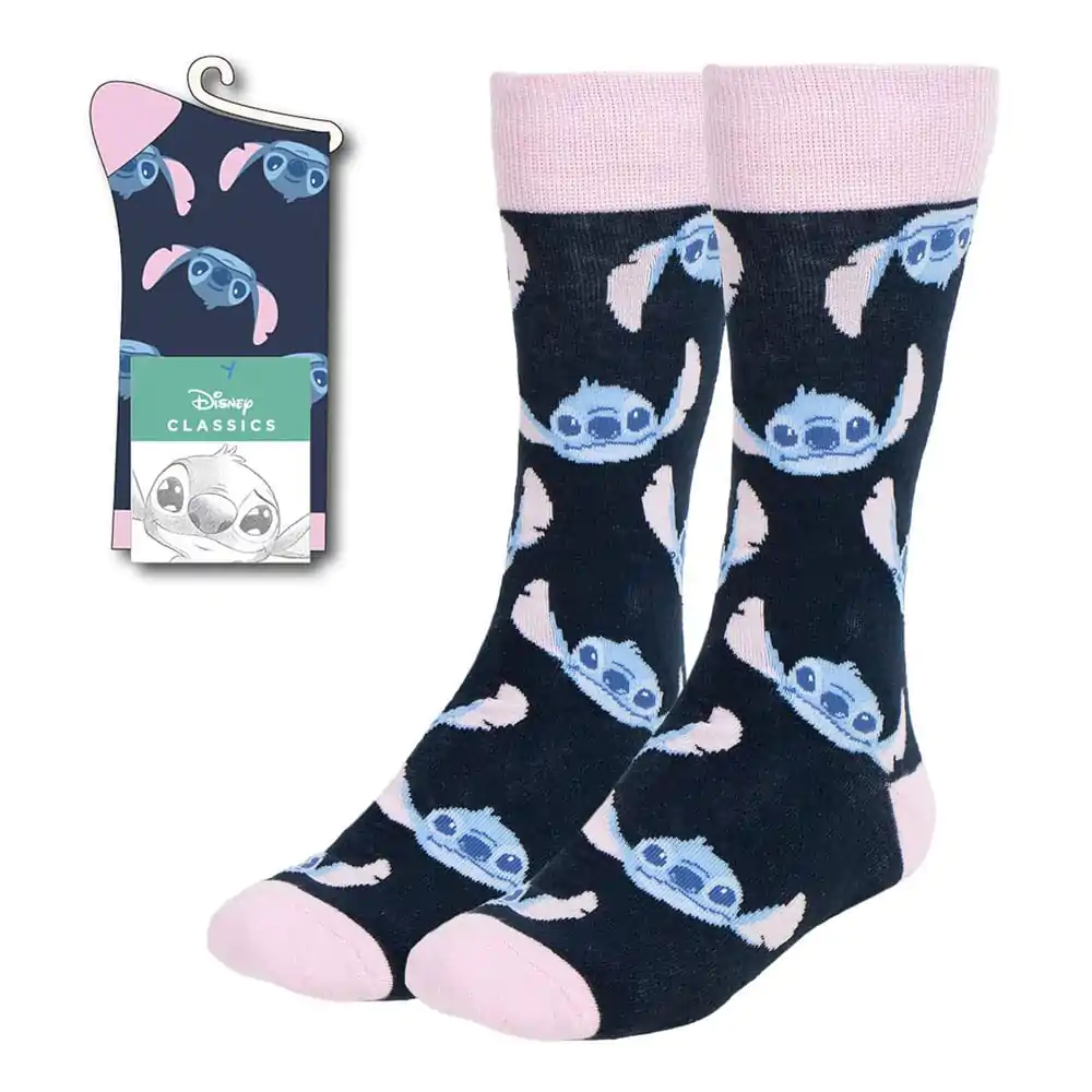 Lilo & Stitch Ponožky Stitchův Obličej Růžová 36-43 fotografii produktu