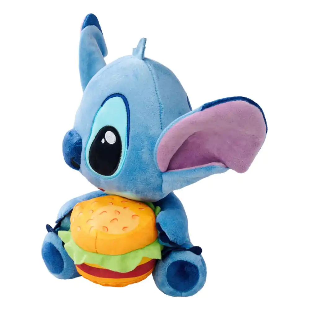 Lilo & Stitch Plyšová figurka Stitch s burgerem 25 cm fotografii produktu