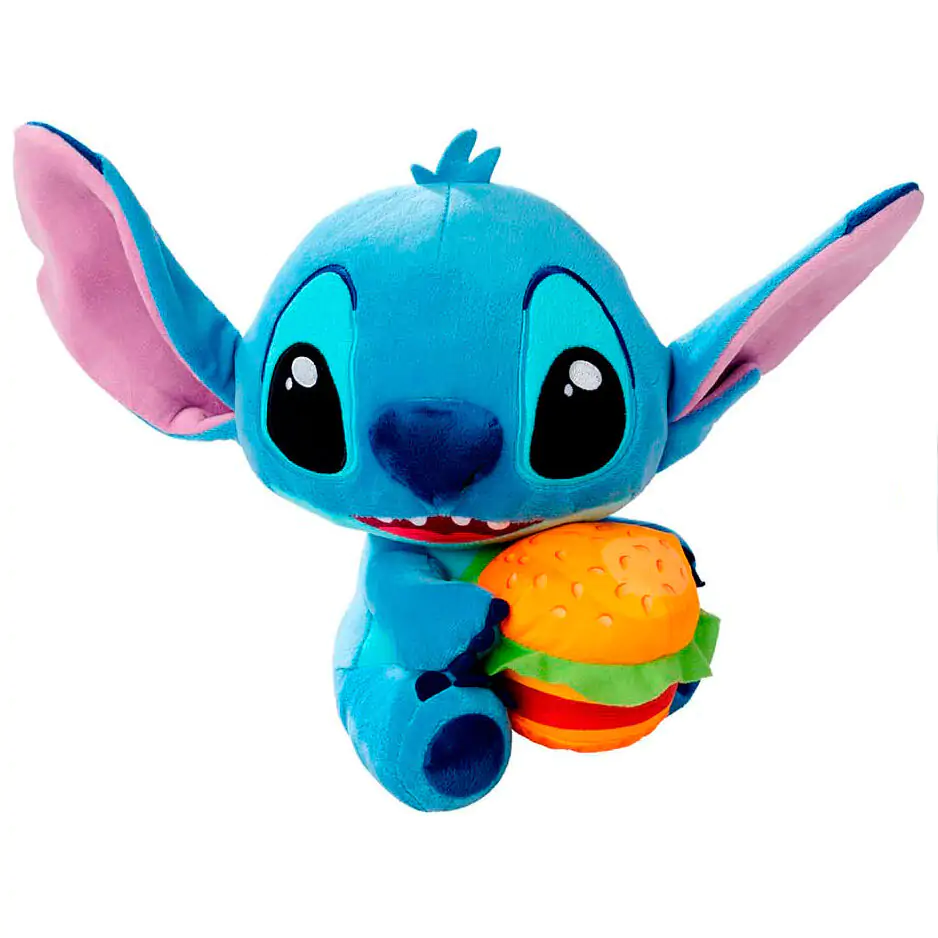 Lilo & Stitch Plyšová figurka Stitch s burgerem 25 cm fotografii produktu