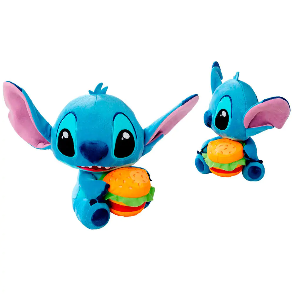 Lilo & Stitch Plyšová figurka Stitch s burgerem 25 cm fotografii produktu