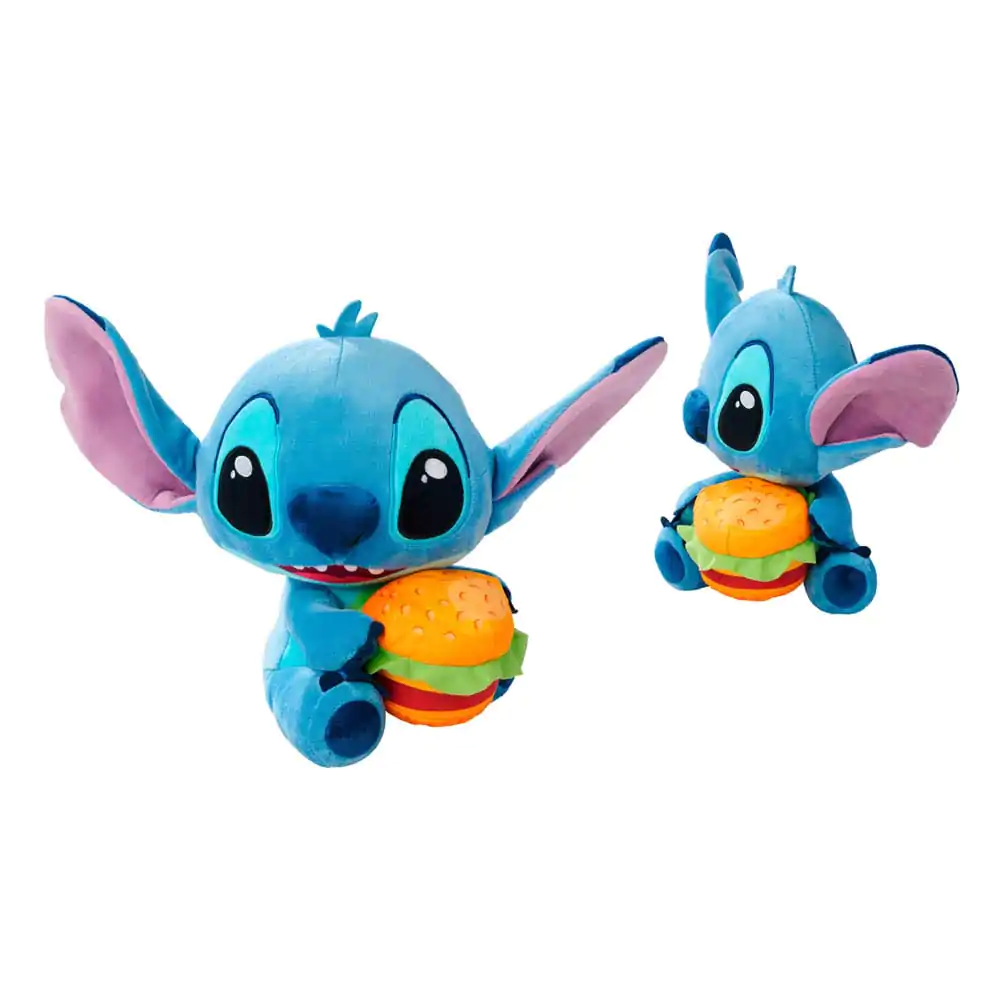 Lilo & Stitch Plyšová figurka Stitch s burgerem 25 cm fotografii produktu