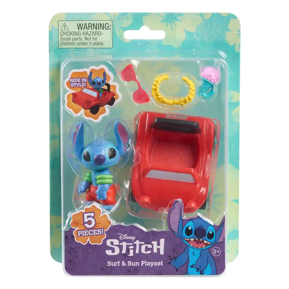 Lilo & Stitch Mini figurka Playset Surf & Sun Stitch 7 cm fotografii produktu