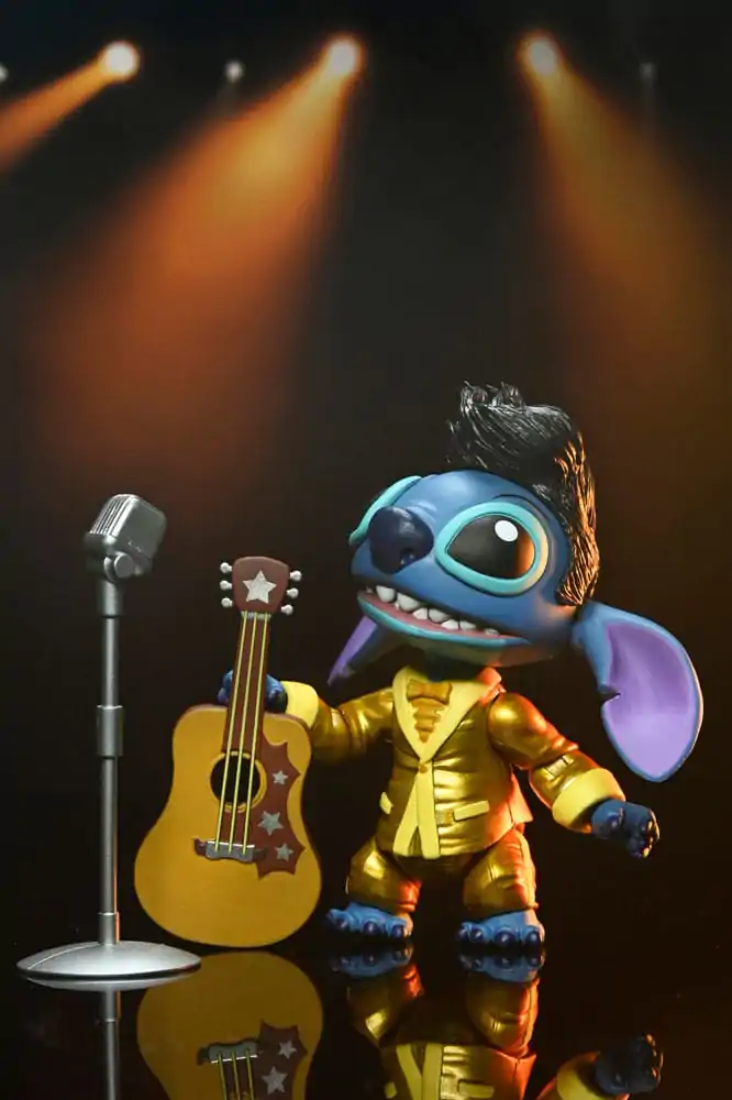 Lilo & Stitch akční figurka Ultimate Gold Suit Elvis Stitch 7 cm fotografii produktu