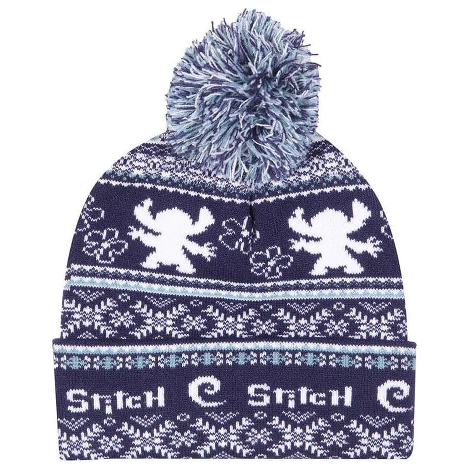 Lilo & Stitch Pom-Pom Beanie Fair Isle čepice fotografii produktu