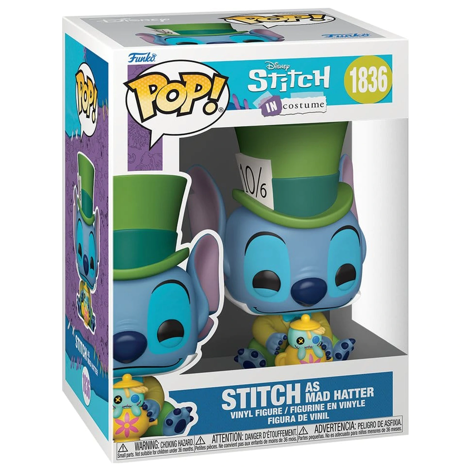Lilo & Stitch Funko POP! Disney vinylová figurka Stitch as Mad Hatter 9 cm fotografii produktu