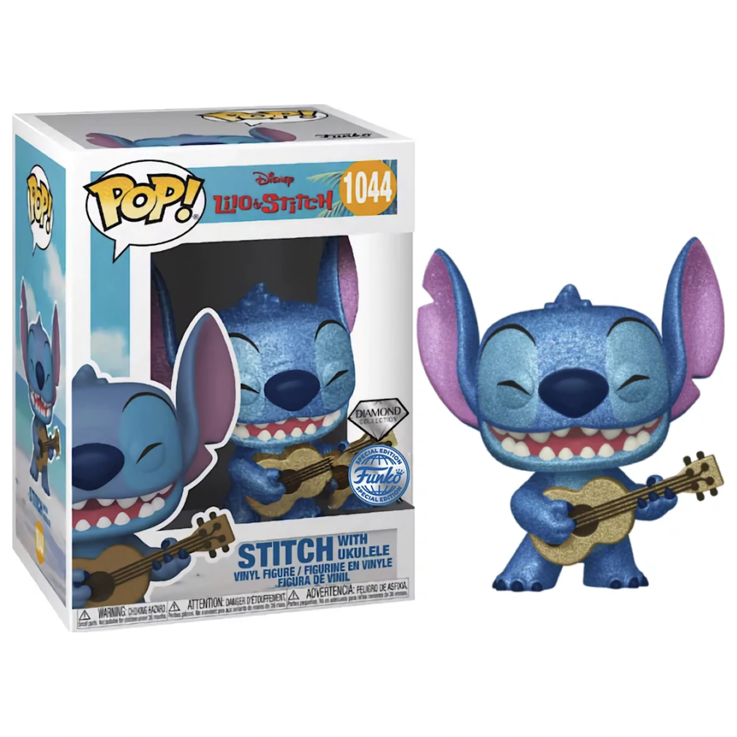 Lilo & Stitch Funko Pop Stitch s Ukulele (Diamond) fotografii produktu