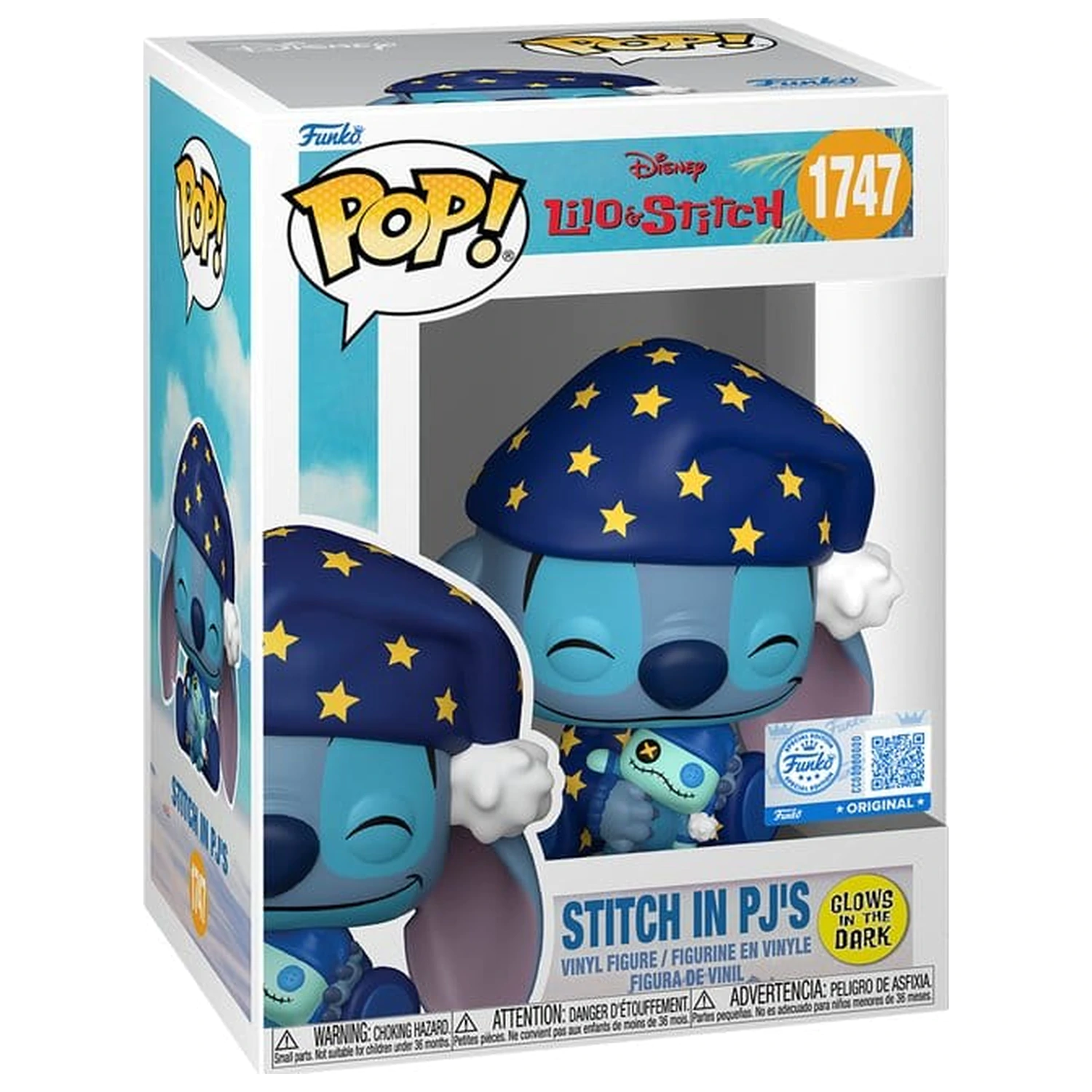 Lilo & Stitch Funko POP! Vinylová figurka Stitch Starry PJs (GW) 9 cm fotografii produktu