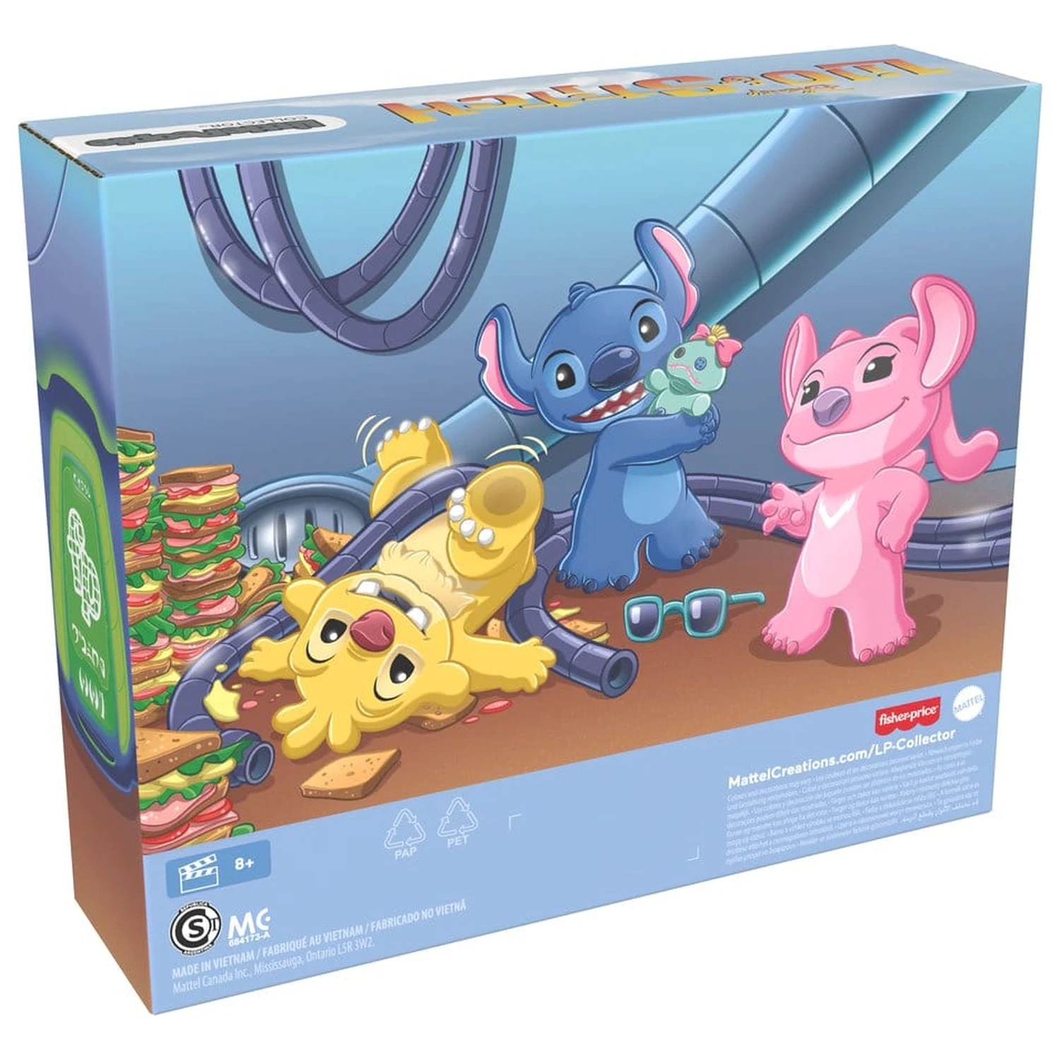 Lilo & Stitch Little People Sběratelská mini figurka 3-balení Stitch & The Cousins 7 cm fotografii produktu