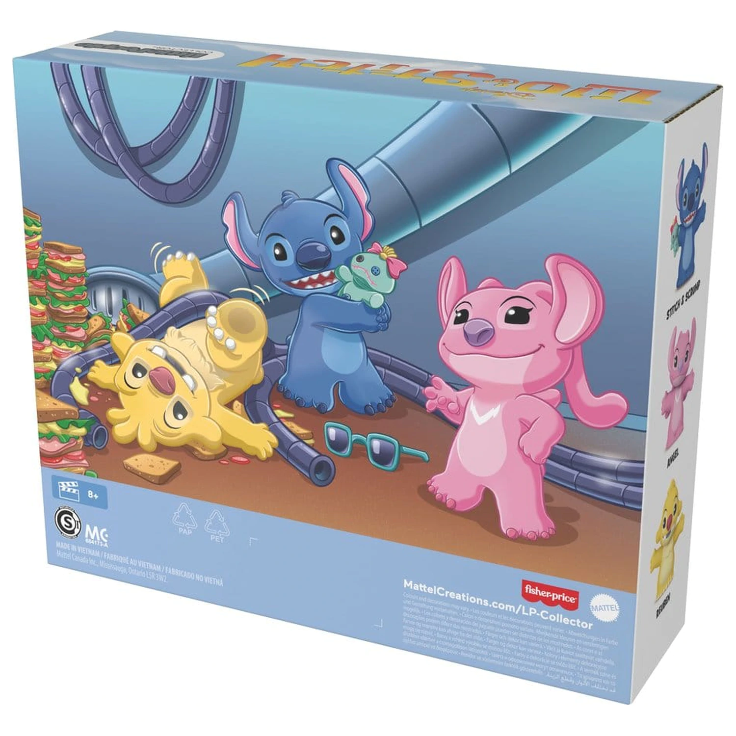 Lilo & Stitch Little People Sběratelská mini figurka 3-balení Stitch & The Cousins 7 cm fotografii produktu