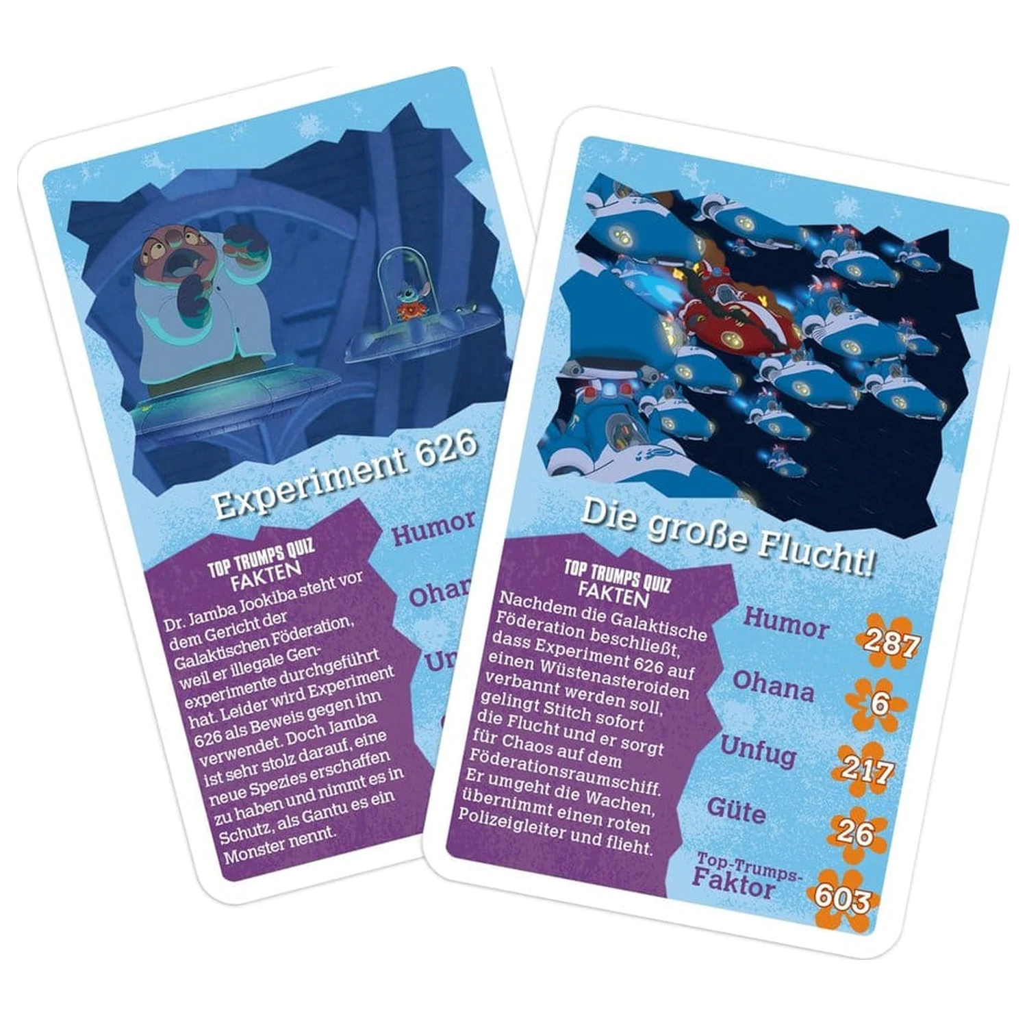 Lilo & Stitch karetní hra Top Trumps *německá verze* fotografii produktu