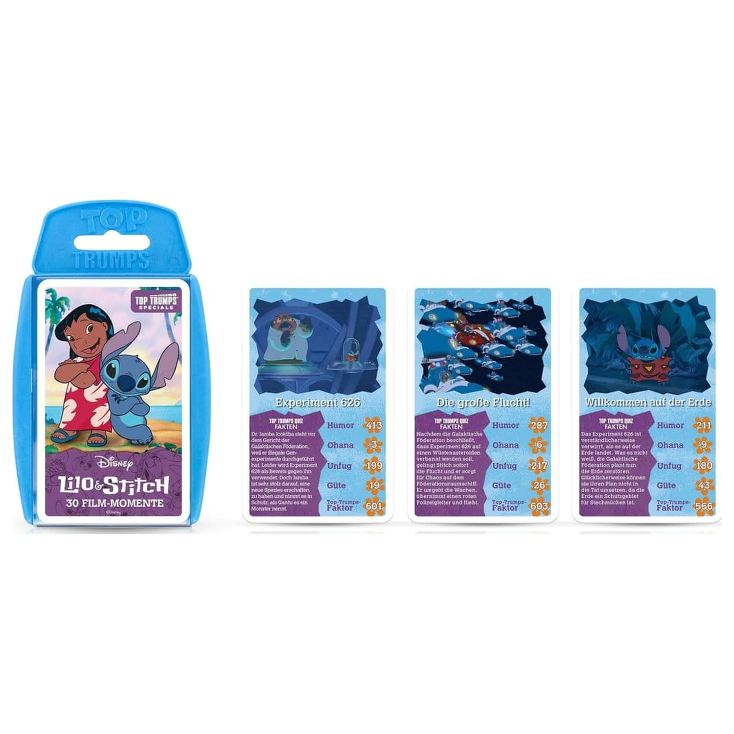 Lilo & Stitch karetní hra Top Trumps *německá verze* fotografii produktu