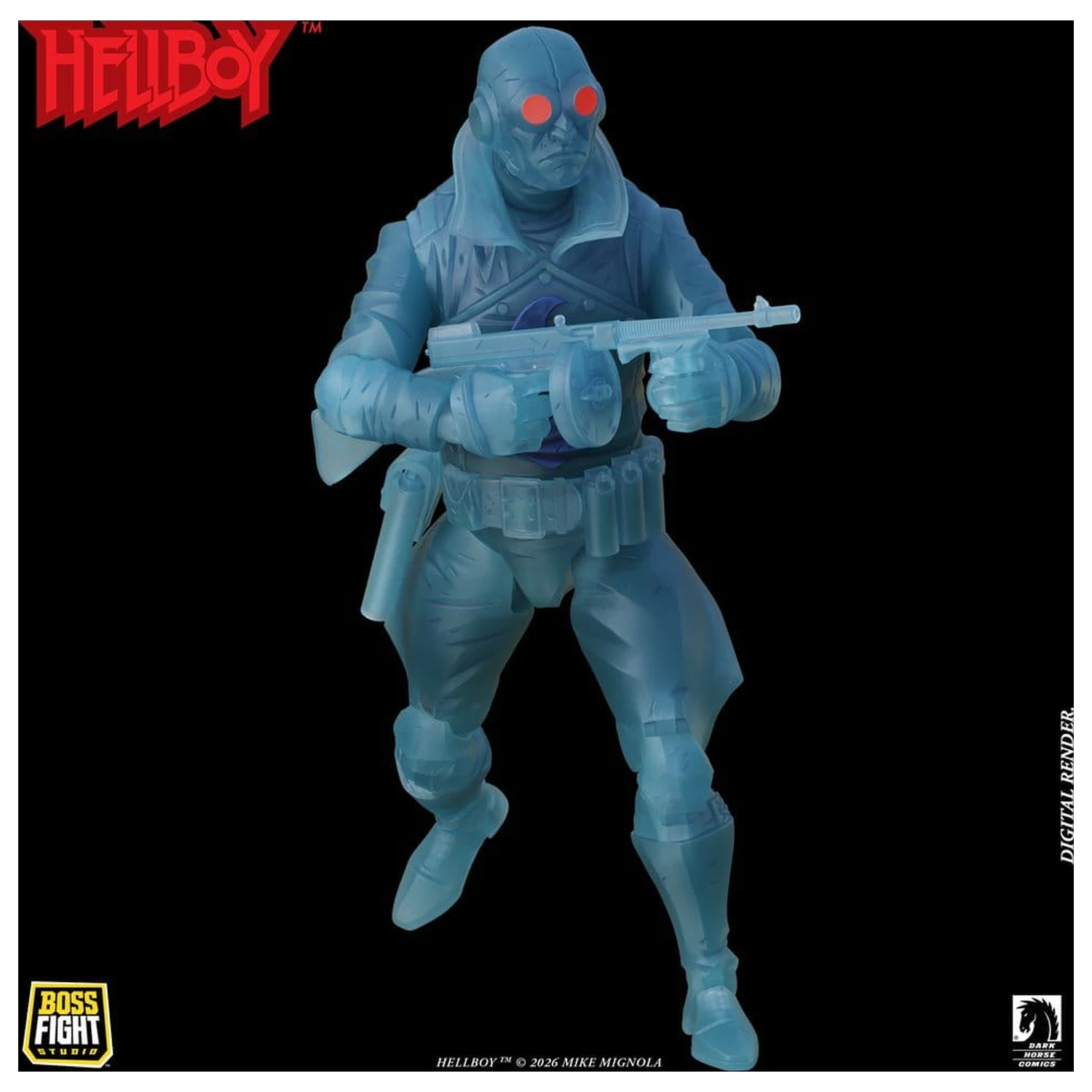 Lobster Johnson 1/12 Akční figurka The Ghost of Lobster Johnson (Limitovaná edice) 17 cm fotografii produktu