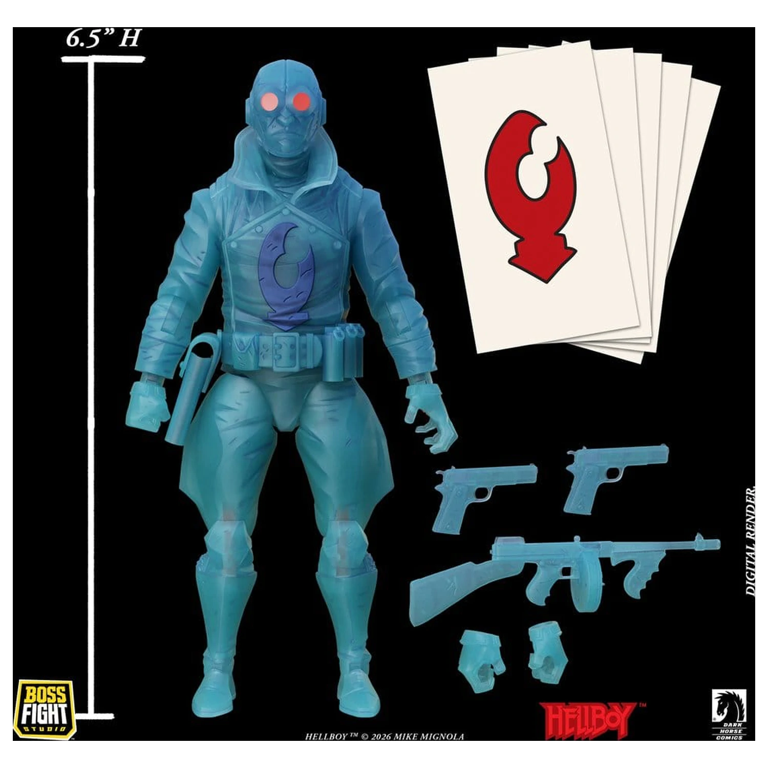 Lobster Johnson 1/12 Akční figurka The Ghost of Lobster Johnson (Limitovaná edice) 17 cm fotografii produktu