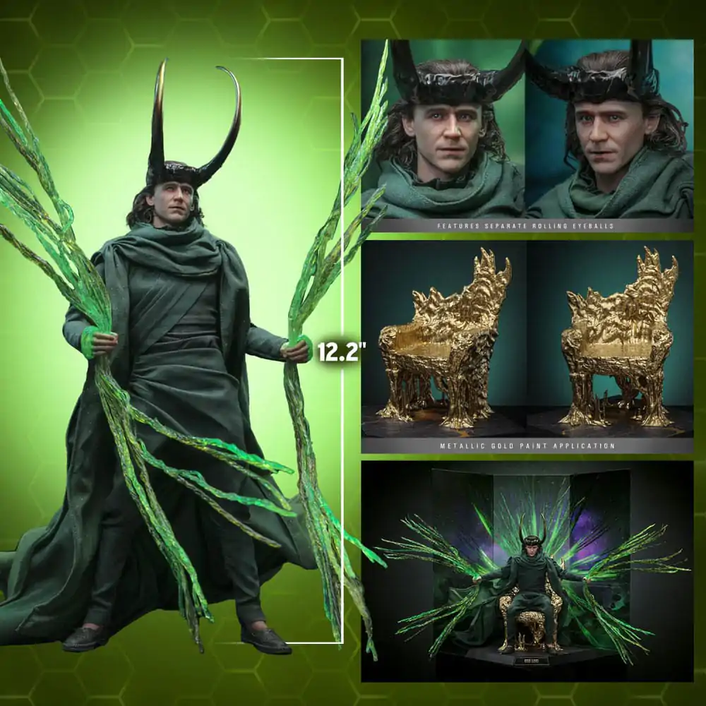 Loki DX akční figurka 1/6 God Loki Artisan Edition Hot Toys Exclusive 31 cm fotografii produktu