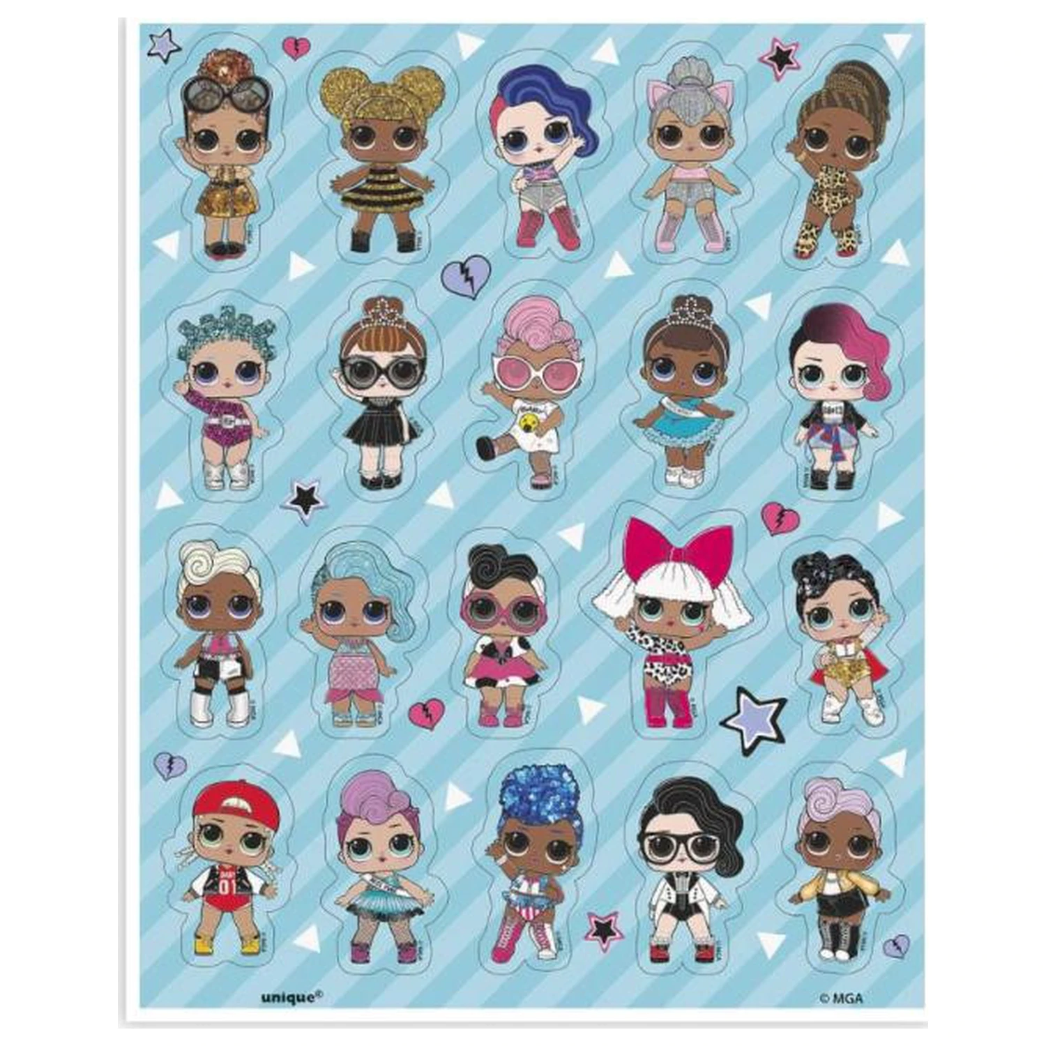 LOL Surprise Friends sada samolepek 4 archy fotografii produktu