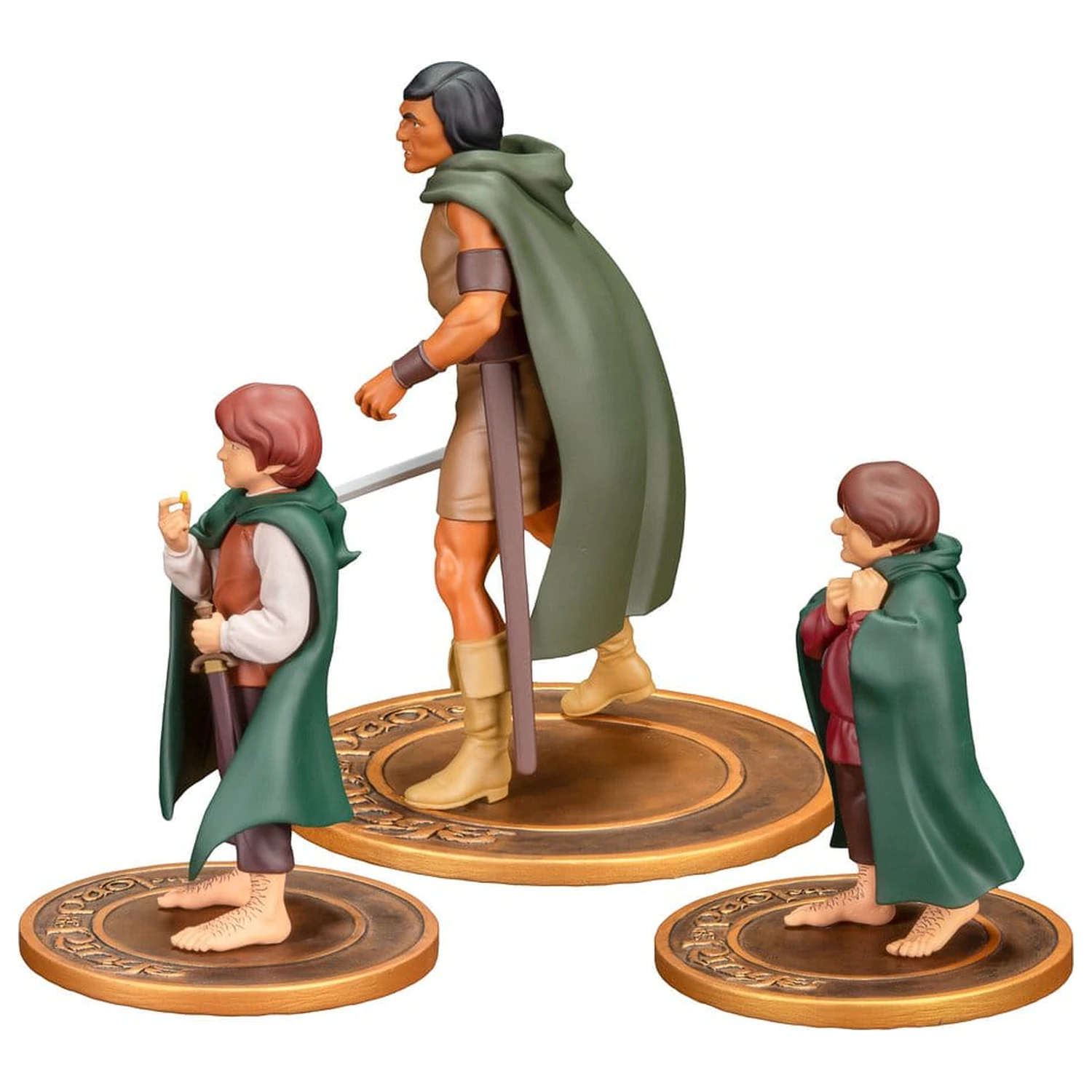 Lord of the Rings Animated Film PVC figurky, balení 3 kusů Frodo, Aragorn a Samwise fotografii produktu